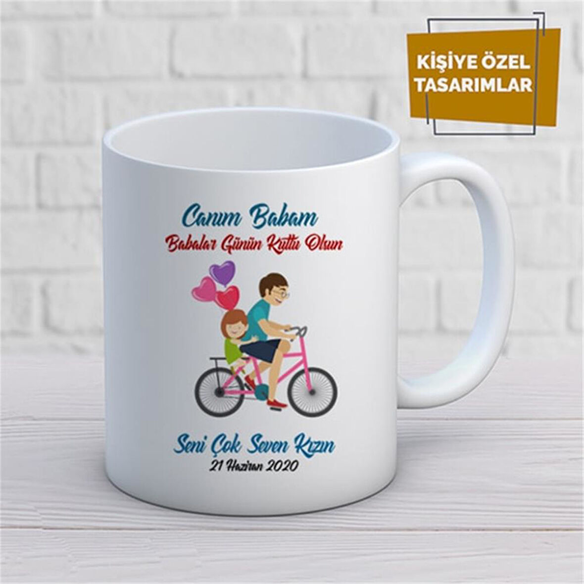 Kişiye Özel İsim Yazılabilir Canım Babam Babalar Günün Kutlu Olsun Kupa Bardak