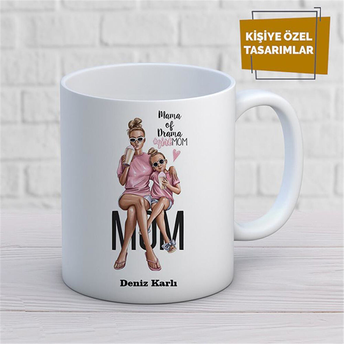 Kişiye Özel İsim Yazılabilir Mum Kupa Bardak