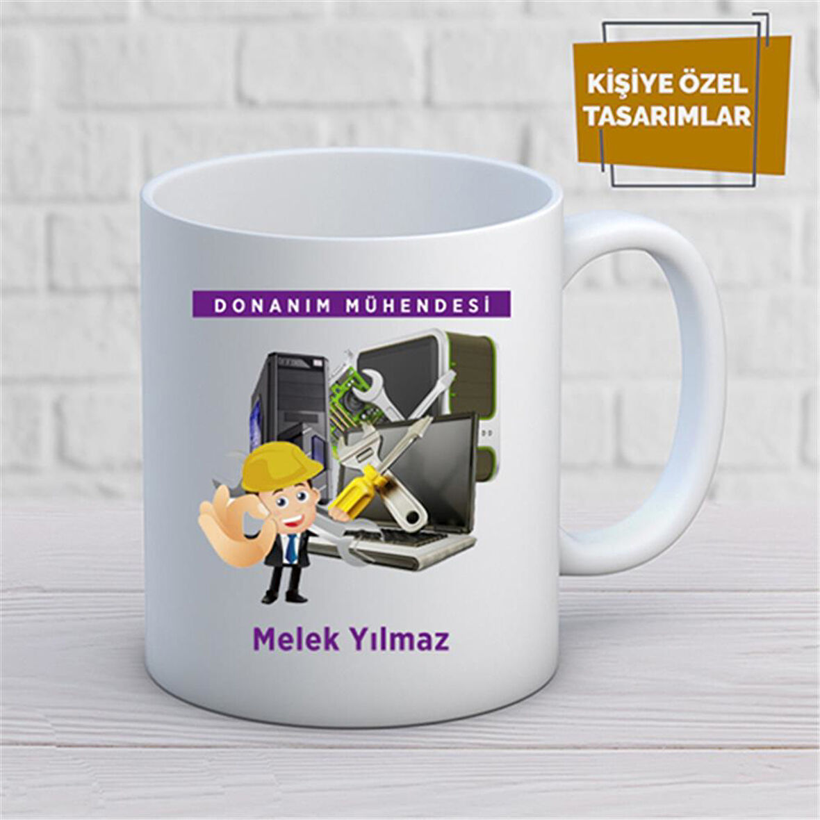 Kişiye Özel İsim Yazılabilir Donanım Mühendisi Kupa Bardak