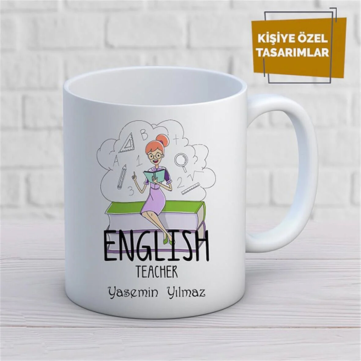 Kişiye Özel İsim Yazılabilir English Teacher Kupa Bardak