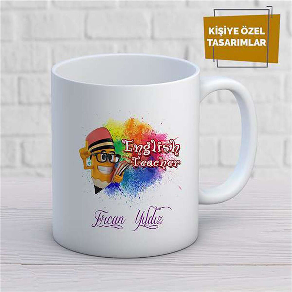 Kişiye Özel İsim Yazılabilir English Teacher Kupa Bardak