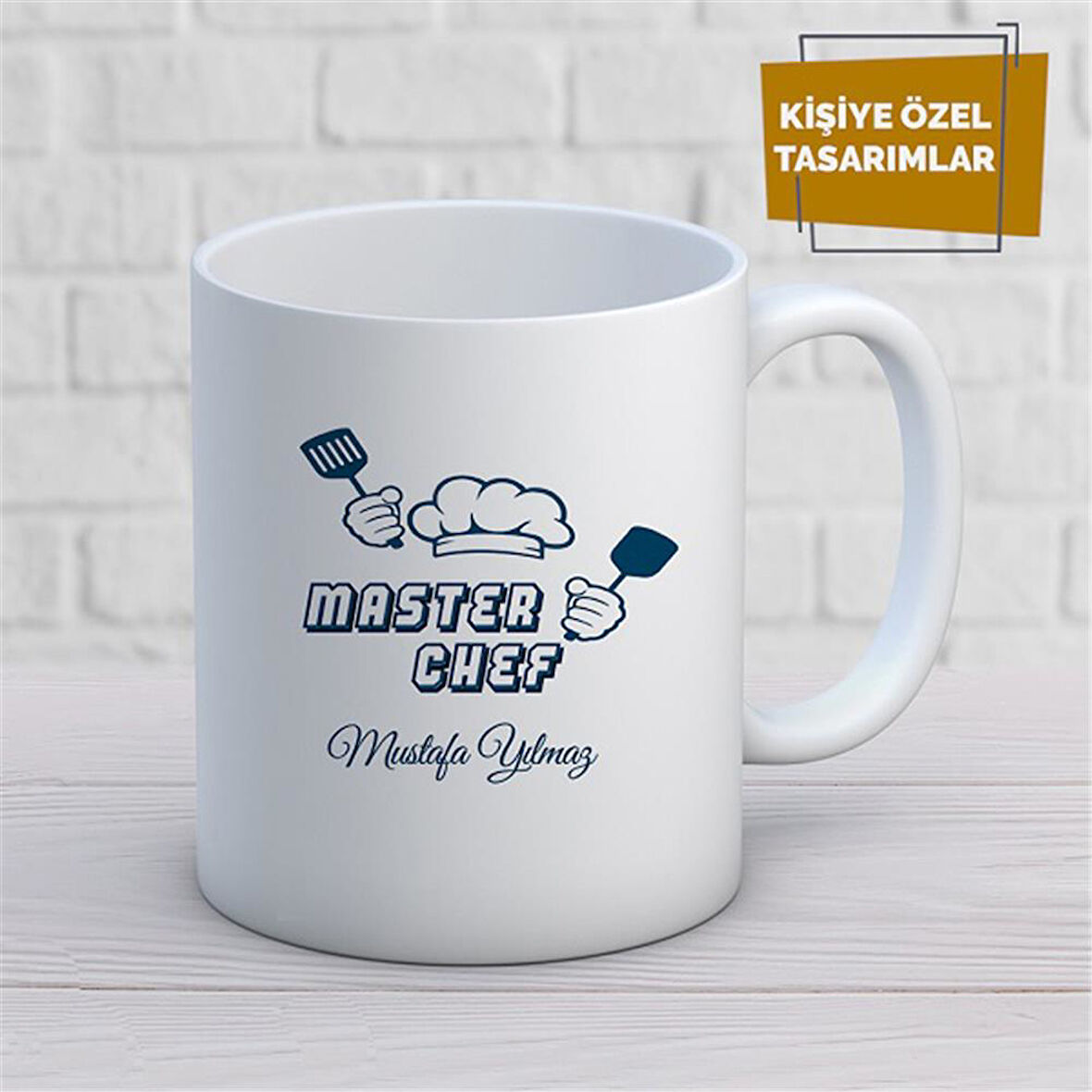 Kişiye Özel İsim Yazılabilir Master Chef Kupa Bardak