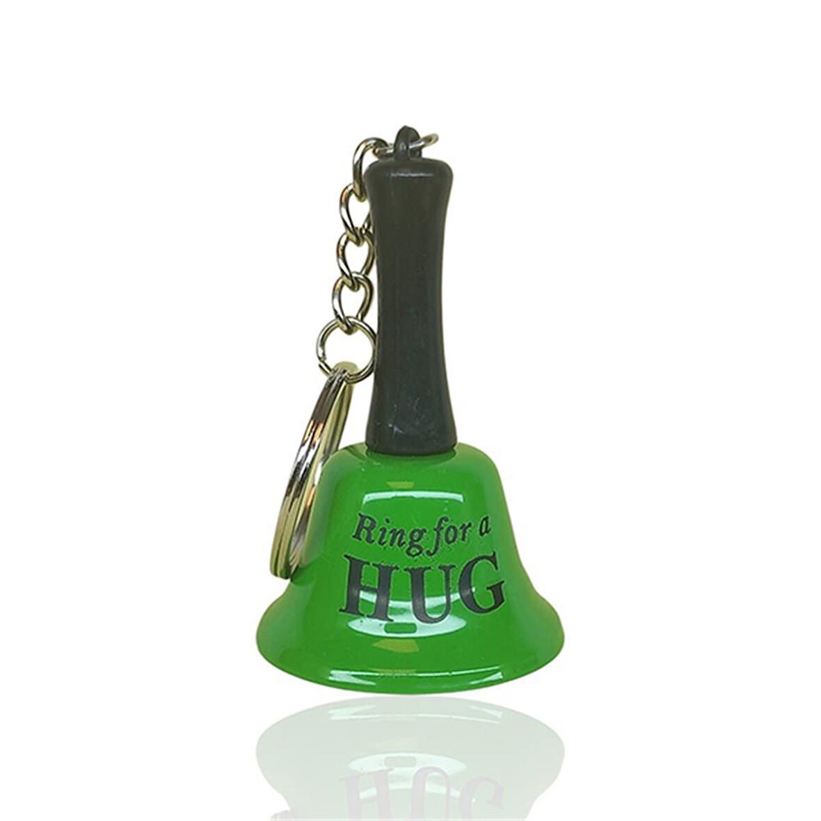 Anahtarlık Resepsiyon  Zil Ring For A Hug Yeşil