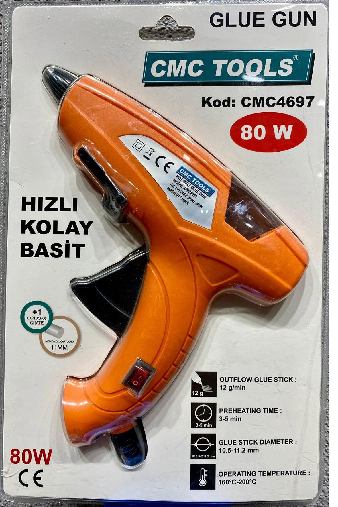 11 mm Cmc Tools Silikon Tabancası 80w