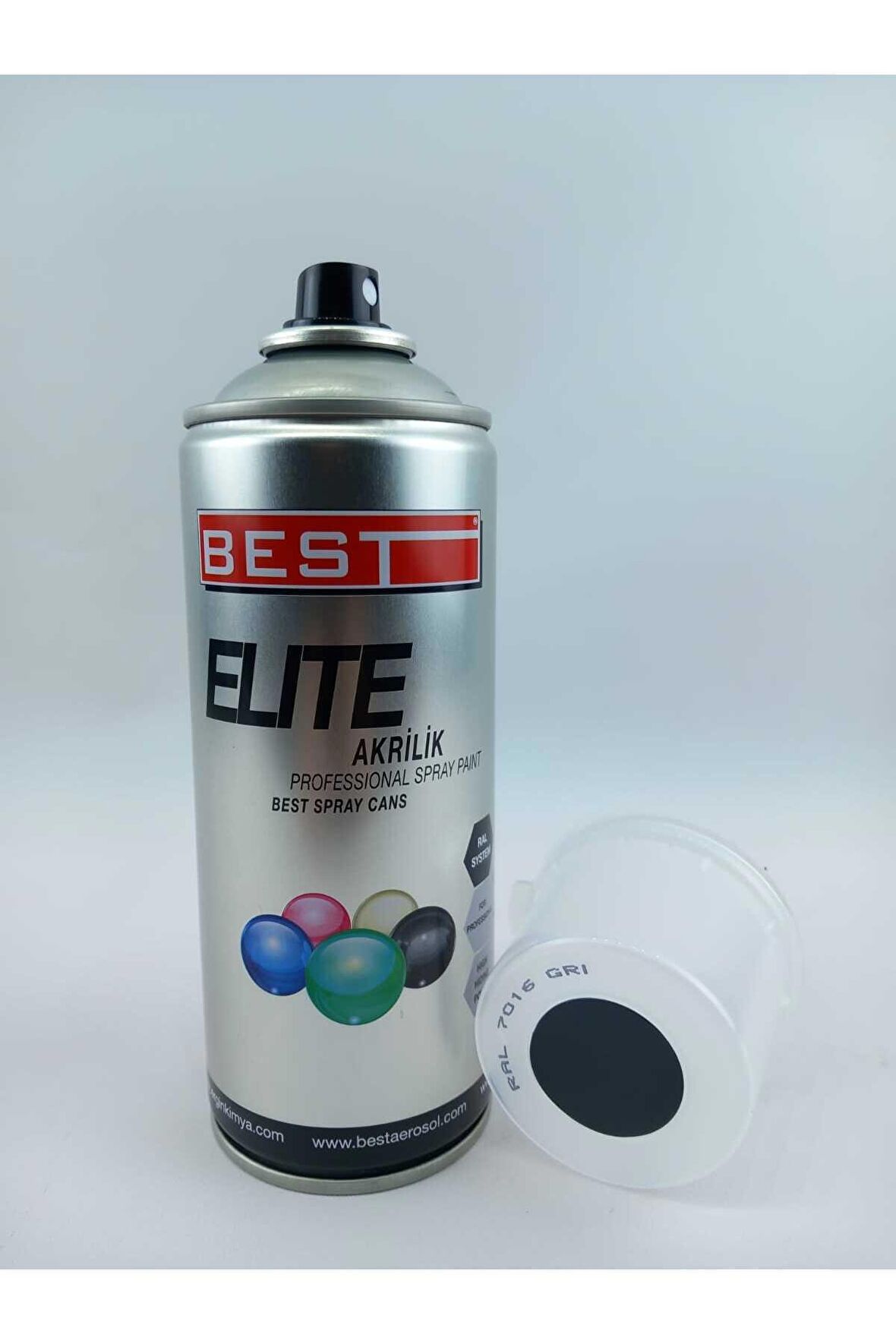 Best Elite Akrilik Sprey Boya 400 ml Gri