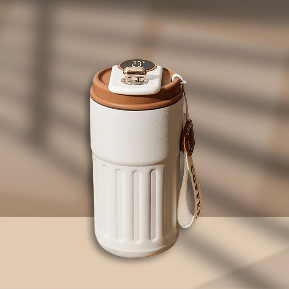 Akıllı Led Sıcaklık Göstergeli Çelik Termos/Mug-400 ml