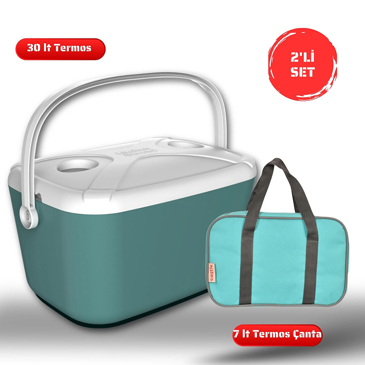 Buzluk Termos  Set-30 Lt Buzzy Buzluk Termos (1178 Cooler Box)+7 lt İzolasyonlu Çanta