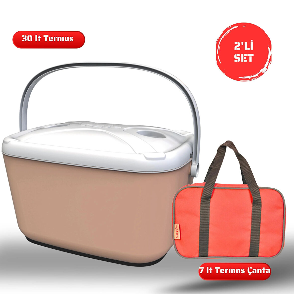 Buzluk Termos  Set-30 Lt Buzzy Buzluk Termos (1178 Cooler Box)+7 lt İzolasyonlu Çanta