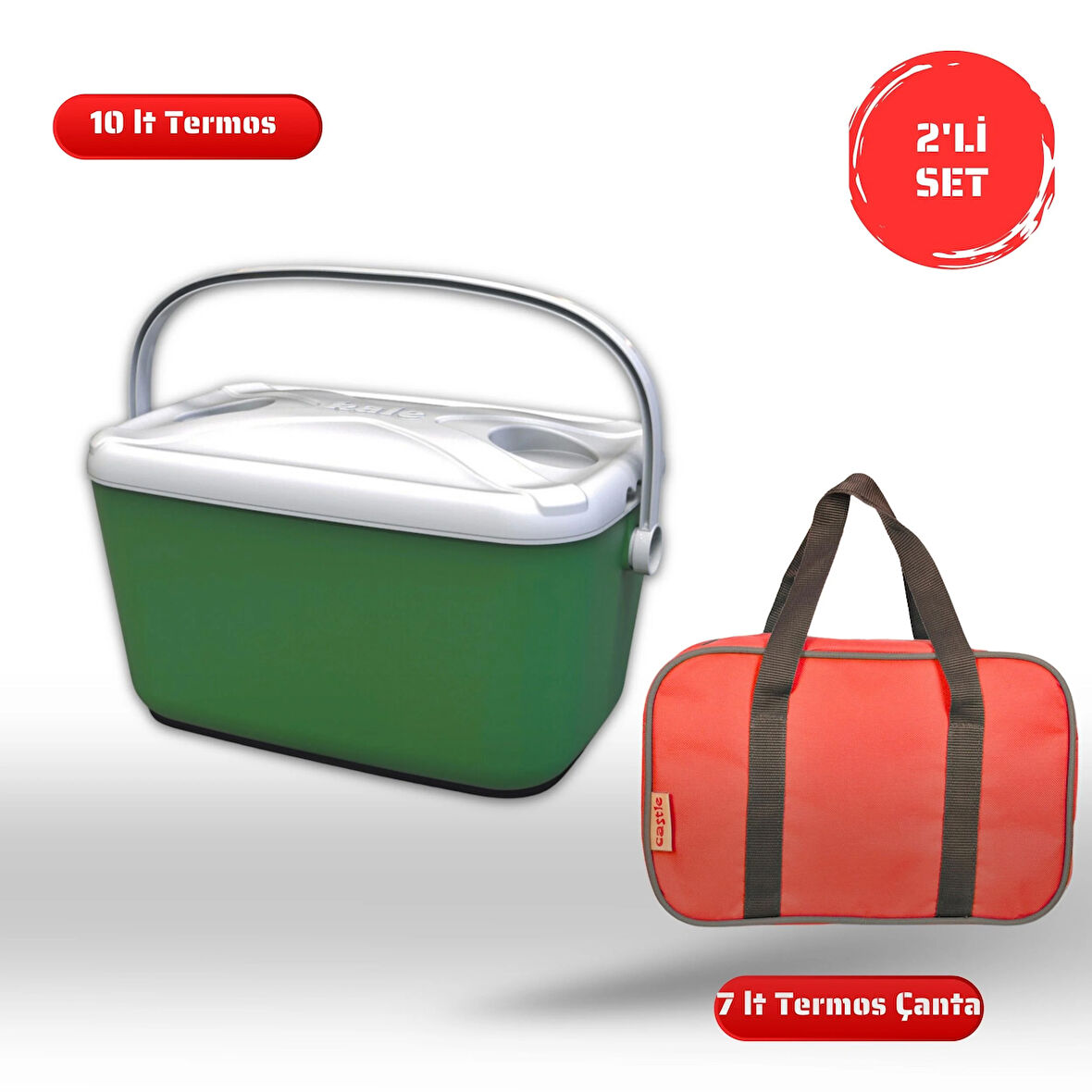 Buzluk Termos  Set-10 Lt Buzzy Buzluk Termos (1180 Cooler Box)+ 7 Lt İzolasyonlu Çanta