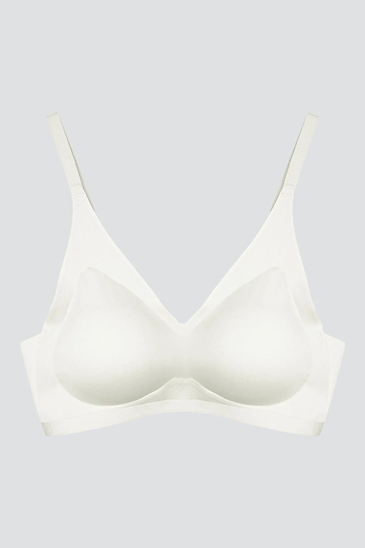 Krem Lazer Kesim Dikişsiz Sütyen Çıkarılabilir Pedli Hayalet Sütyen Agraflı Ayarlanabilir Askılı