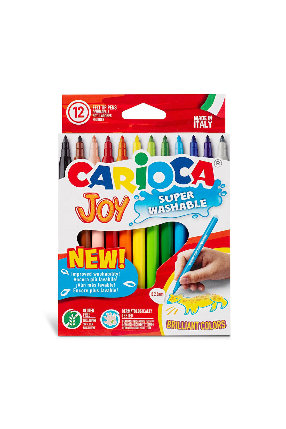 Joy Süper Yıkanabilir Keçeli Boya Kalemi 12'li