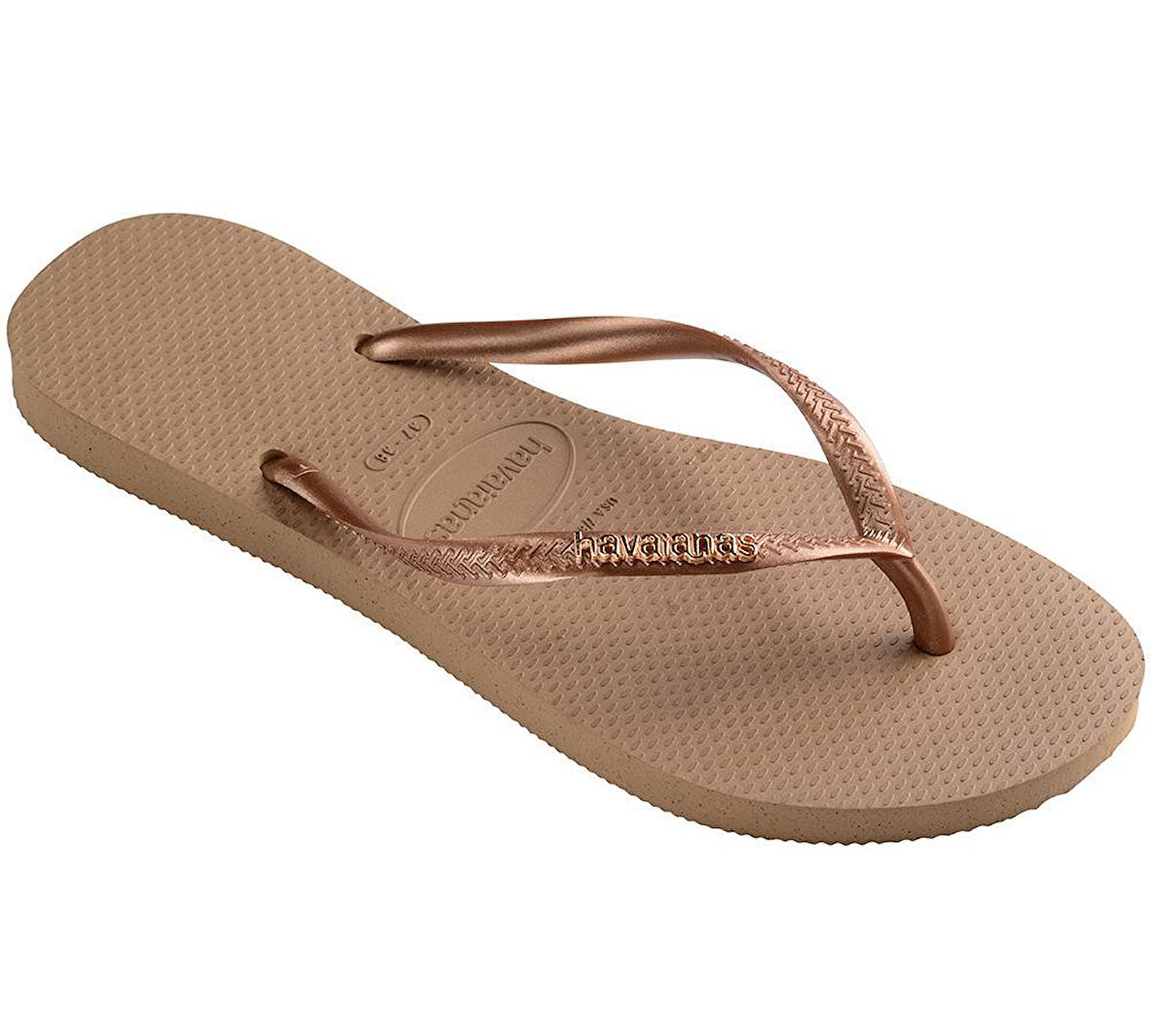 HAV. SLIM LOGO METALLIC ROSE GOLD 4119875