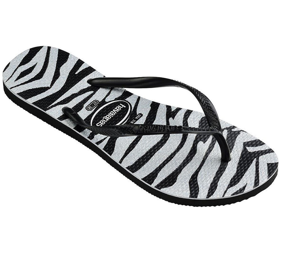  HAV. SLIM ANIMALS GLITTER BLACK4147852 