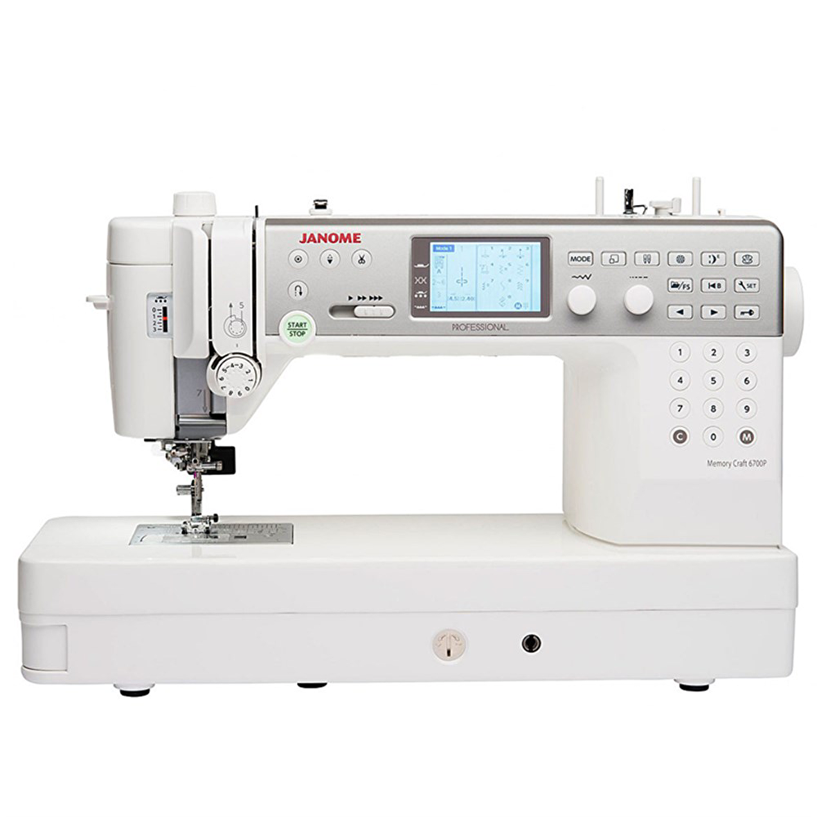 Janome MC6700 Elektronik Dikiş Makinesi Beyaz - Gri