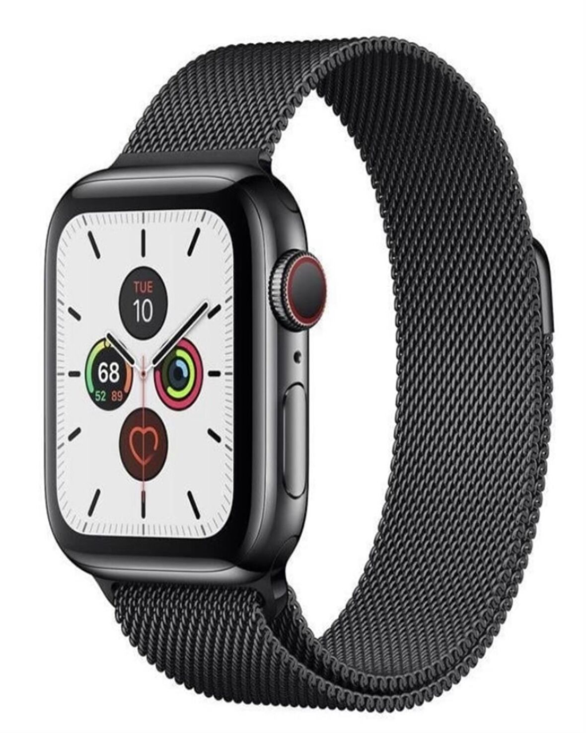 Apple Watch Uyumlu Milano Loop Kordon ( Siyah )