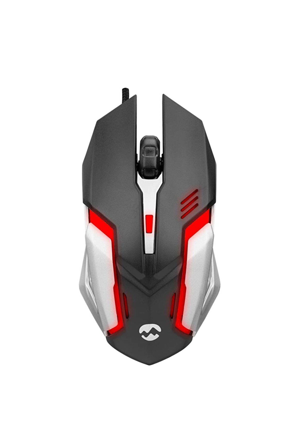 Sm-g72 Usb Siyah Gümüş Işıklı Oyuncu Mouse