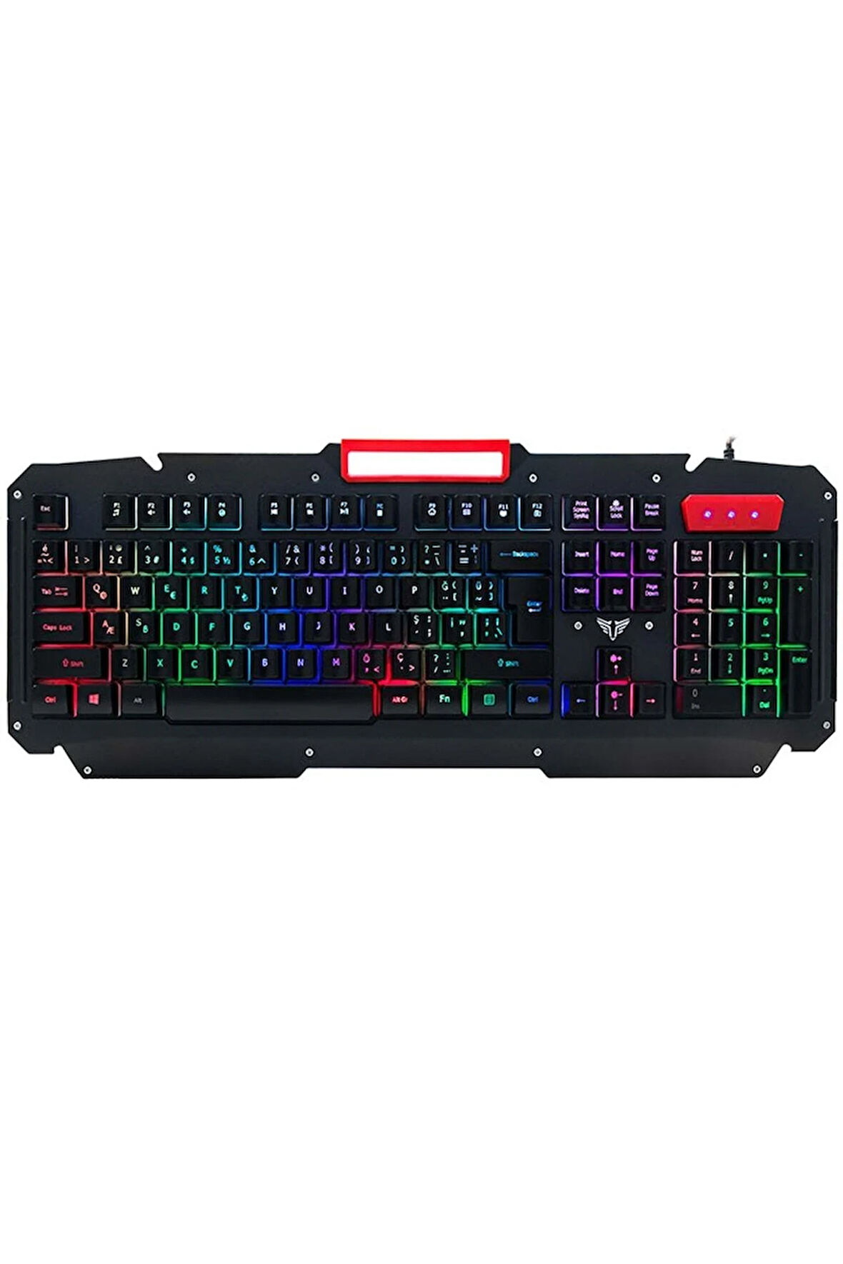 Kb-r800 Metafor Usb Rgb Aydınlatmalı Metal Yüzey Gaming Klavye