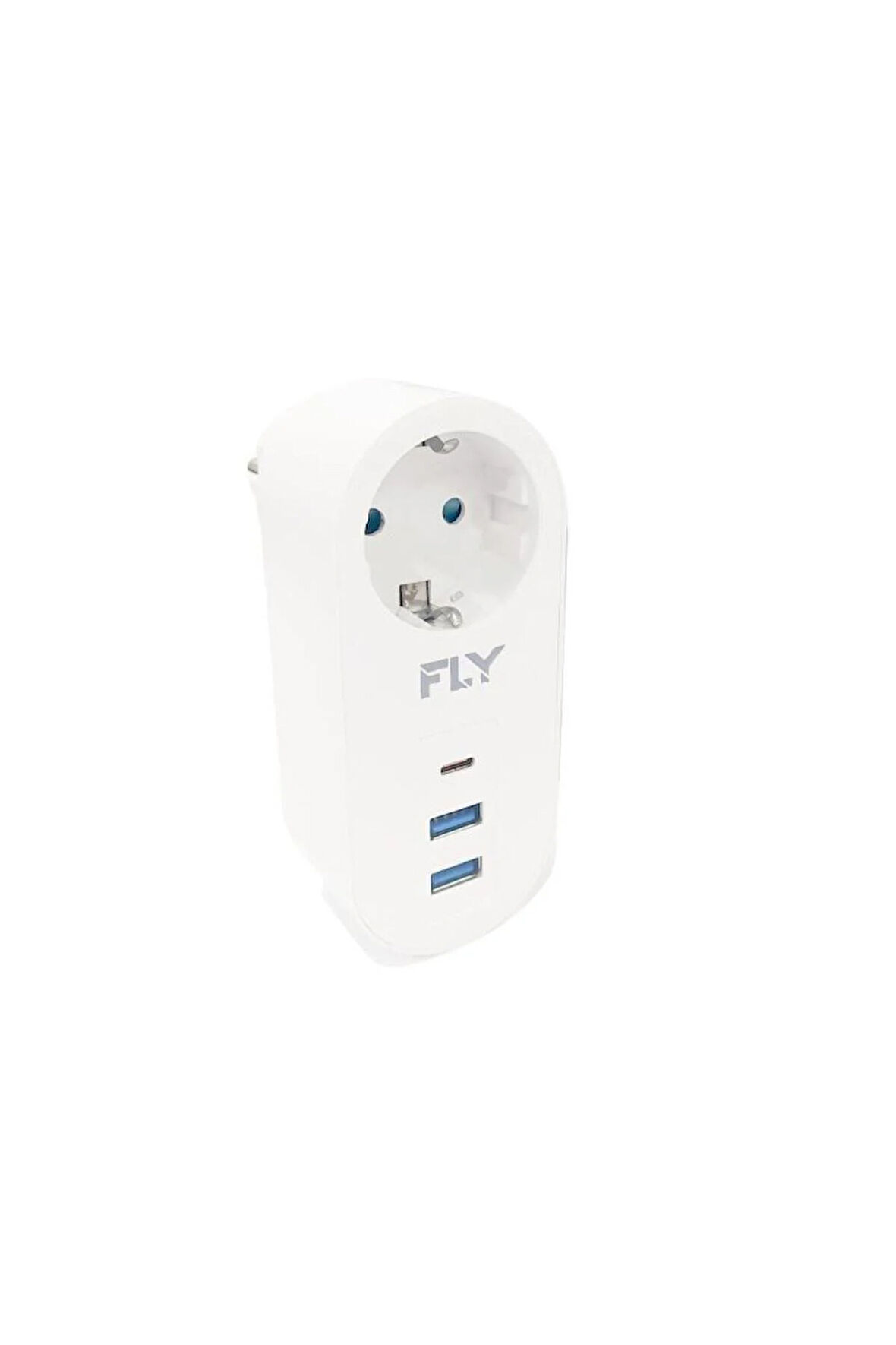 3400-01 1'li A.korumalı Beyaz Priz 2usb Tip-c