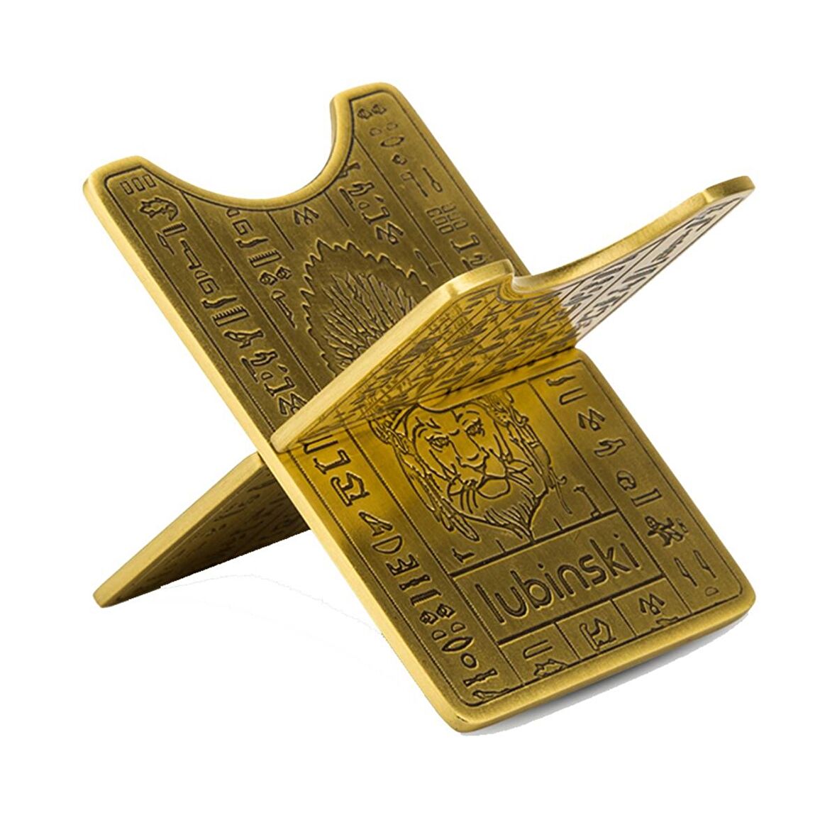 Lubinski Özel Kabartma Motifli Puro Sehpası Gold