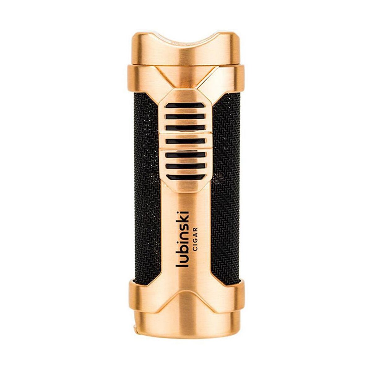 Lubinski Cigar Sehpa Kapaklı Delicili Tek Torch Puro Çakmağı Gold