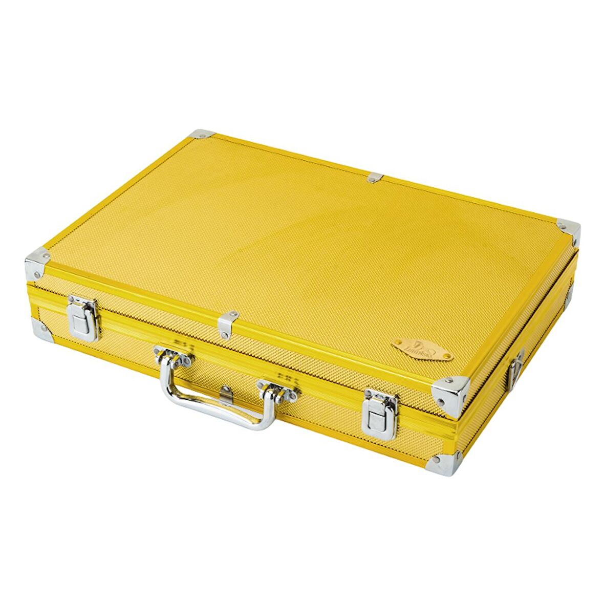 Lubinski Ultra Hafif Dayanıklı Alüminyum Seyahat Puro Sunum Kutusu Humidor Gold