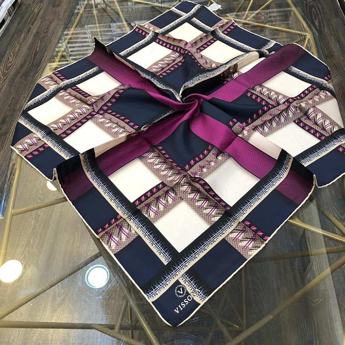 Vissona Twill İpek Eşarp IPK1901