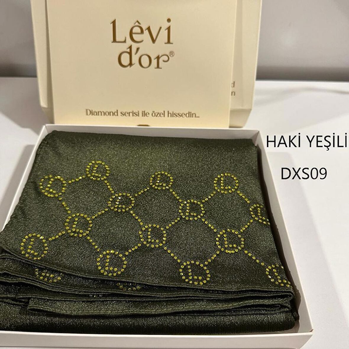 Levidor Premium Diamond Taşlı Şal DXS09