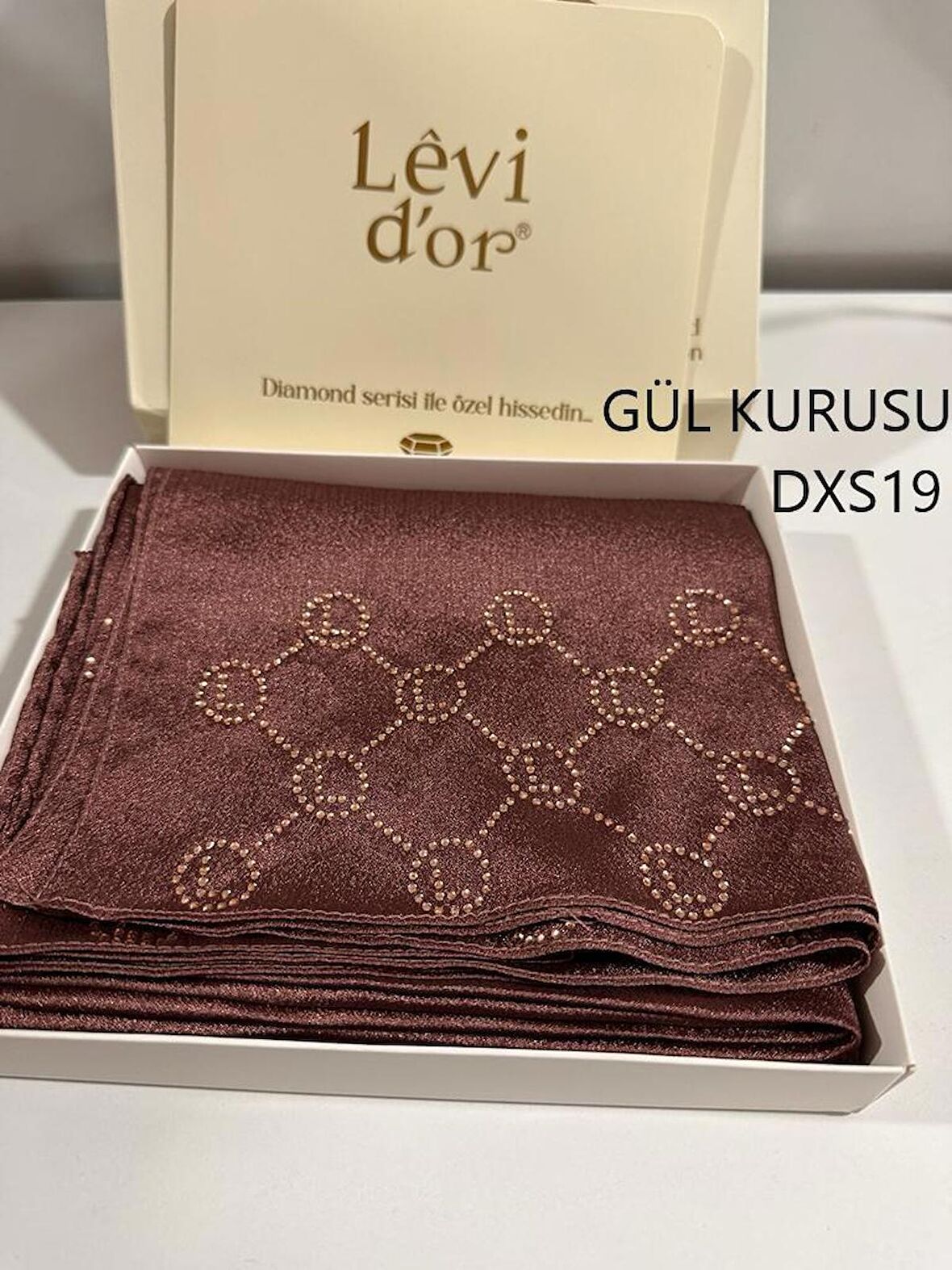 Levidor Premium Diamond Taşlı Şal DXS19