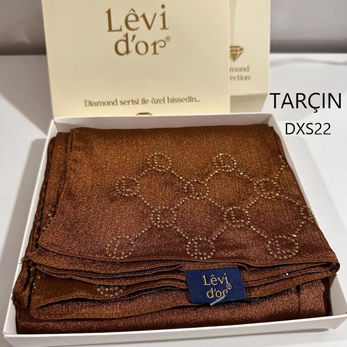 Levidor Premium Diamond Taşlı Şal DXS22