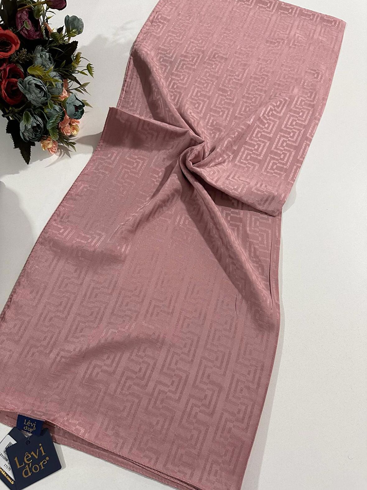 Levidor Premium Jakar Şal Pudra LJK0404