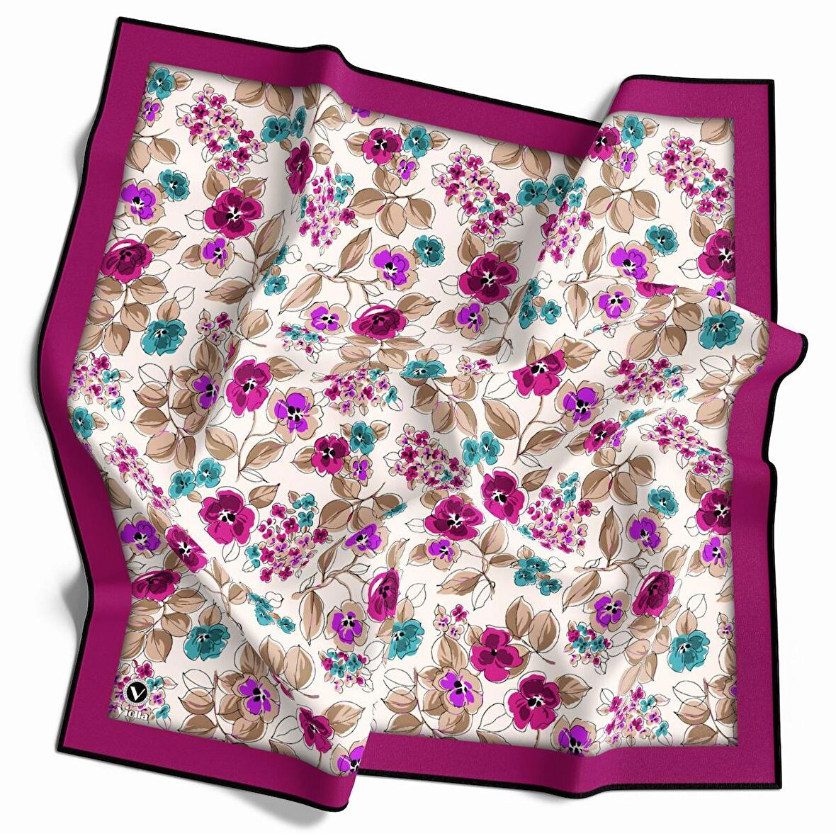 Violla Dijital Twill Eşarp VL8404