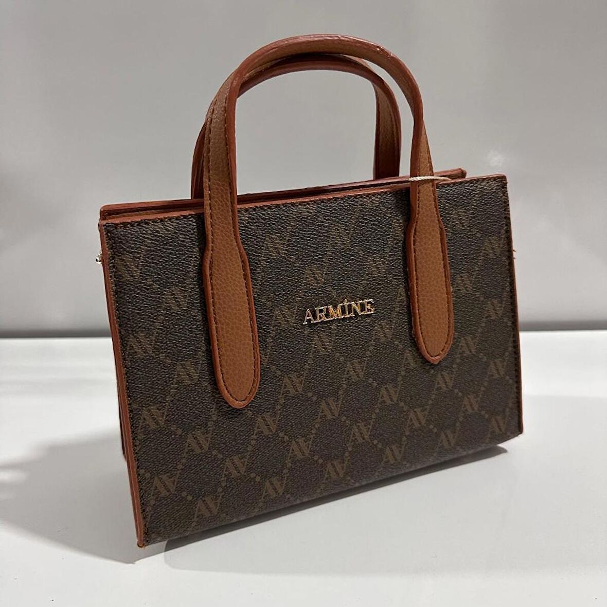 Armine Kadın Çanta Noktalı Kahve AR36303
