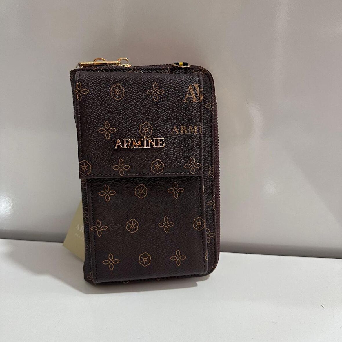 Armine Bayan Çanta Baskılı Kahve AR26507