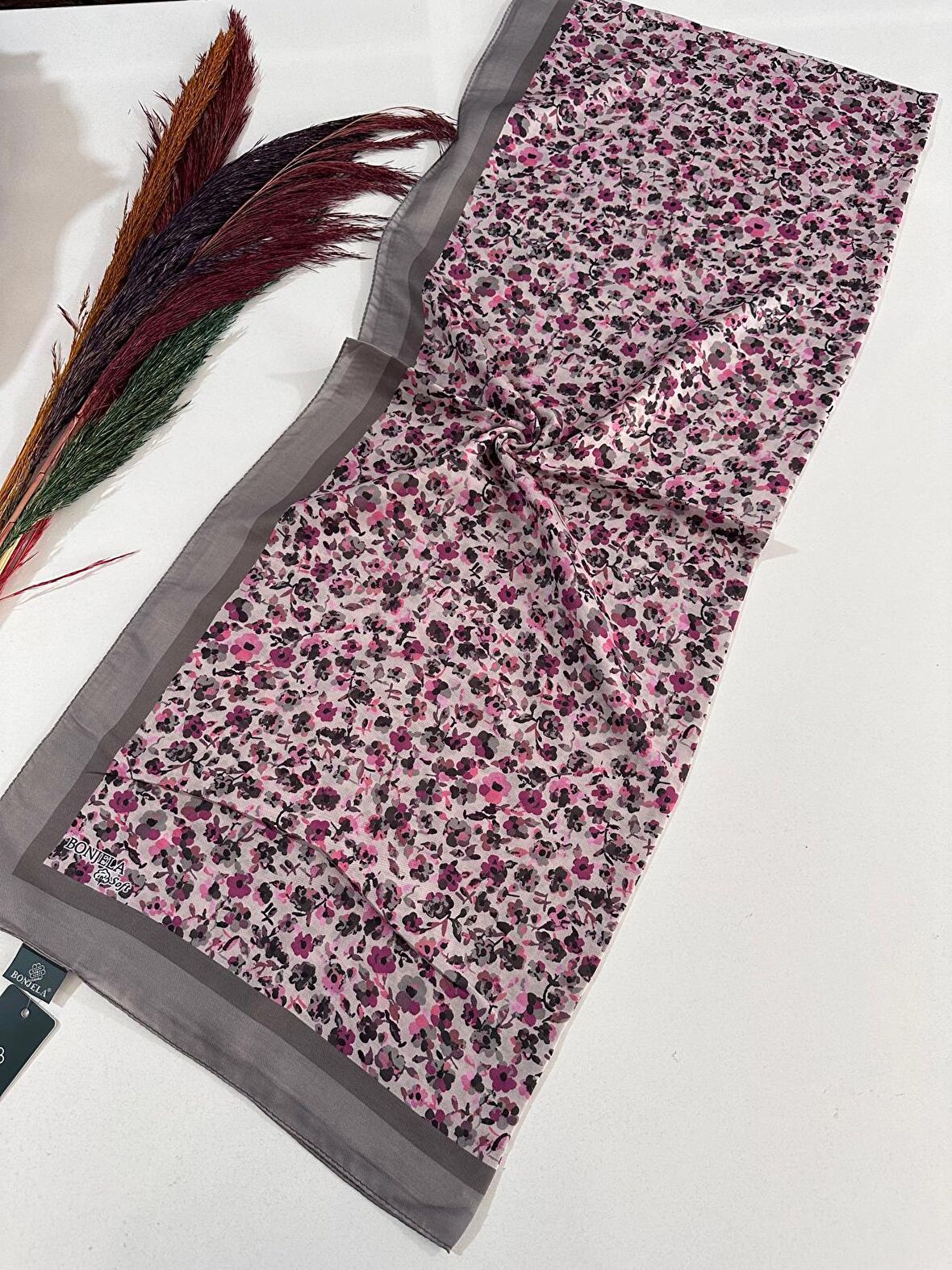 Bonjela Soft Pamuklu Şal Efsane Çiçekli Model LDSC0108
