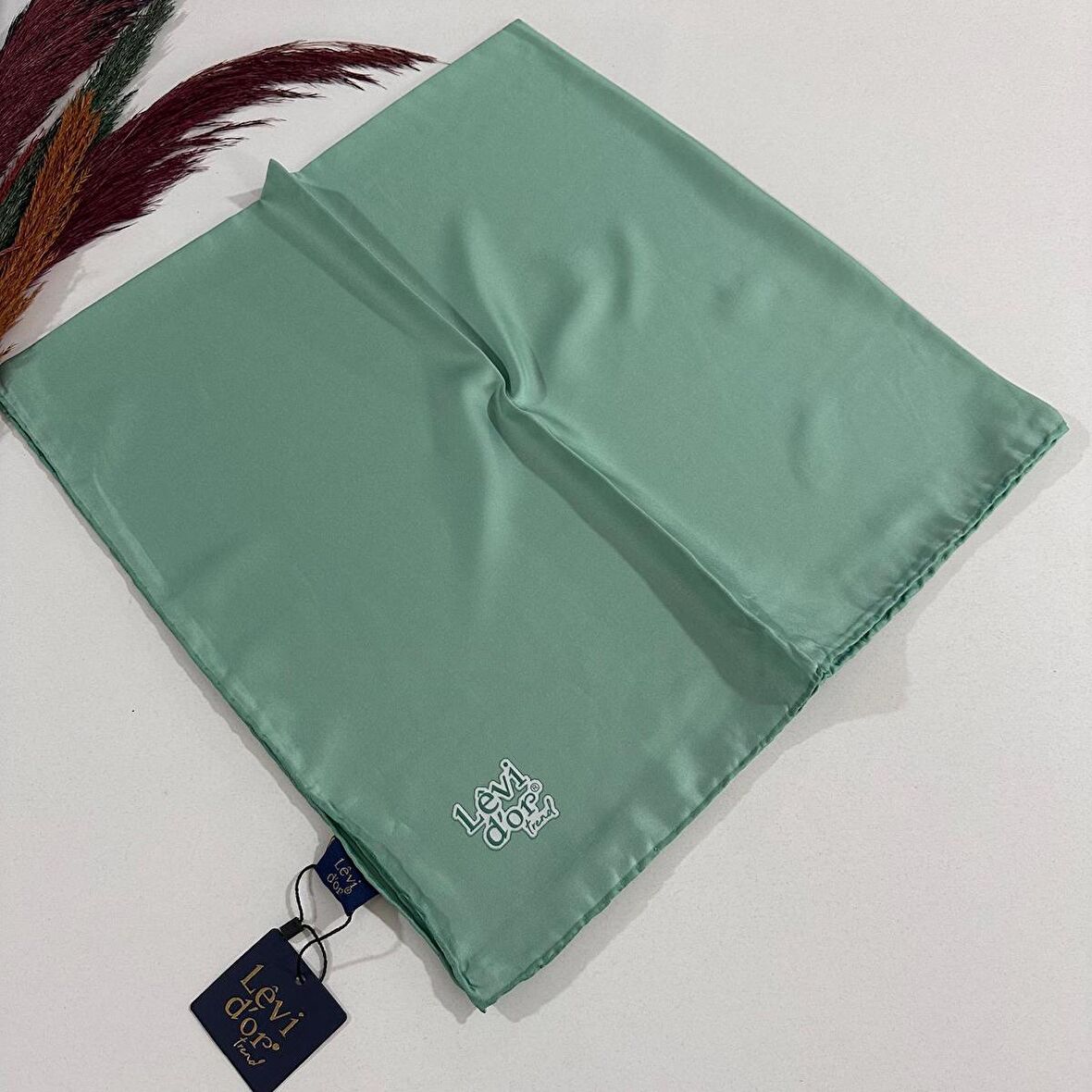 Levi'dor Trend Düz Renk Eşarp Su Yeşili LVB22