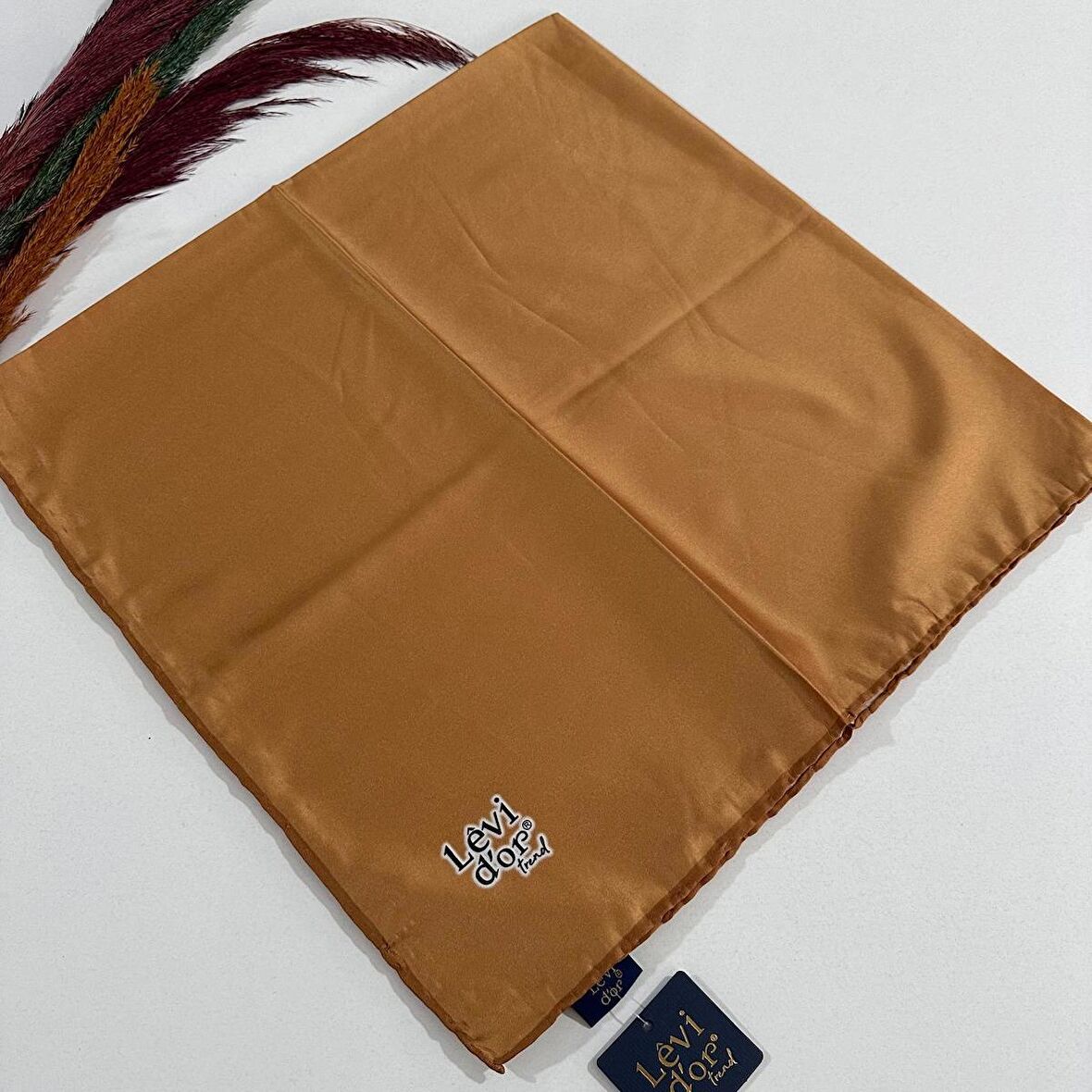 Levi'dor Trend Düz Renk Eşarp Hardal LVB28