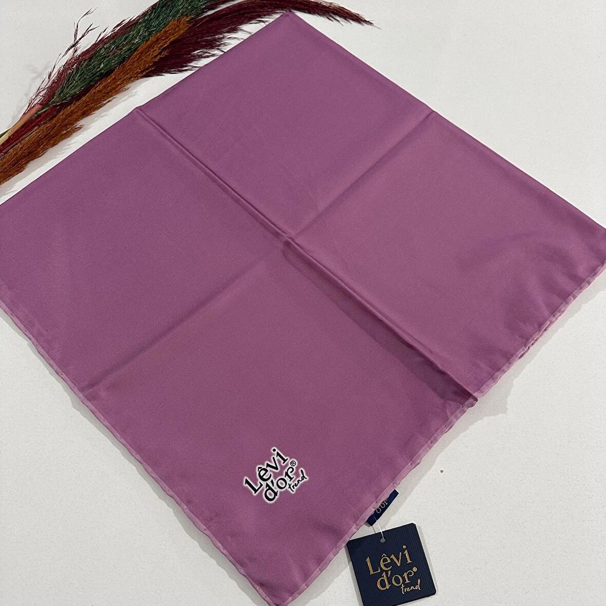 Levi'dor Trend Düz Renk Eşarp Gül Kurusu LVB64