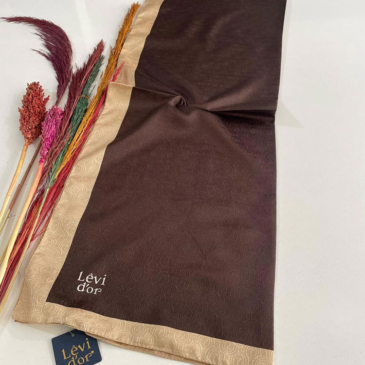 Levidor Premium Monogram Şal JZ0434