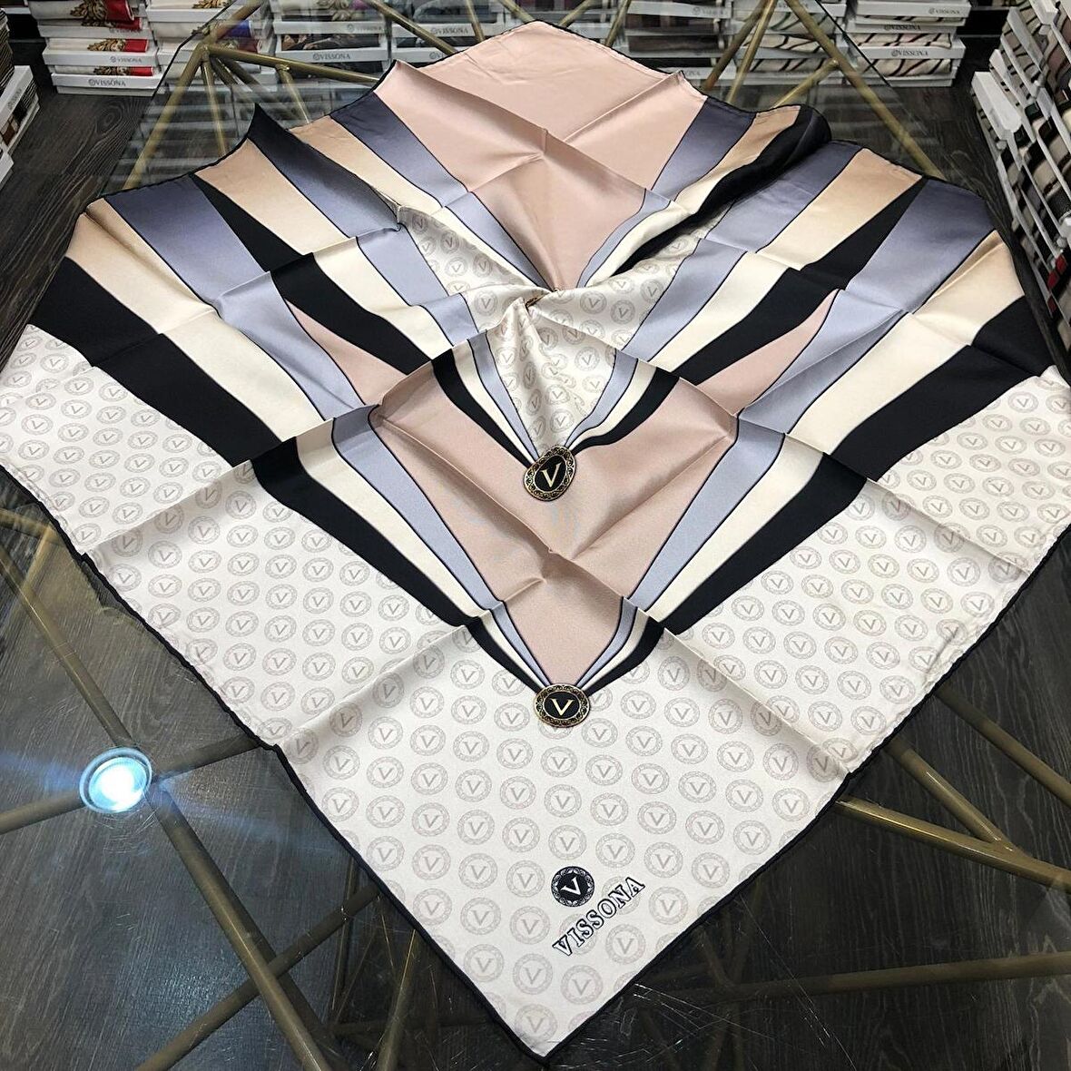 Vissona Twill İpek Eşarp IPK3109