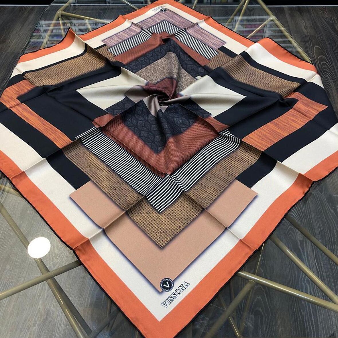 Vissona Twill İpek Eşarp IPK3205