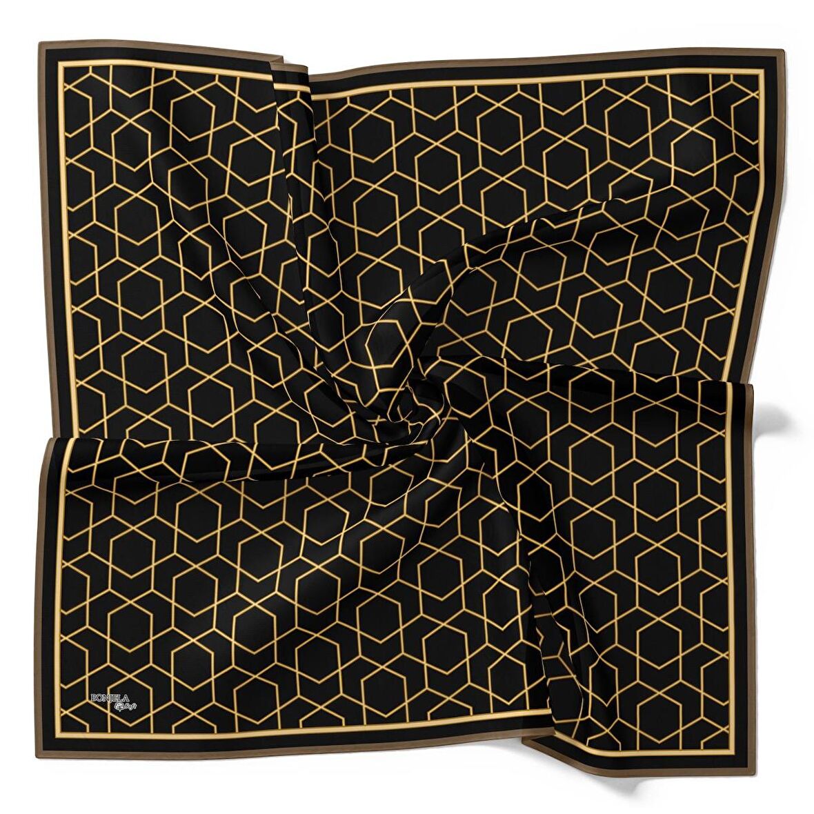 Bonjela Soft Pamuklu Eşarp Özel Seri Gold LDB5502