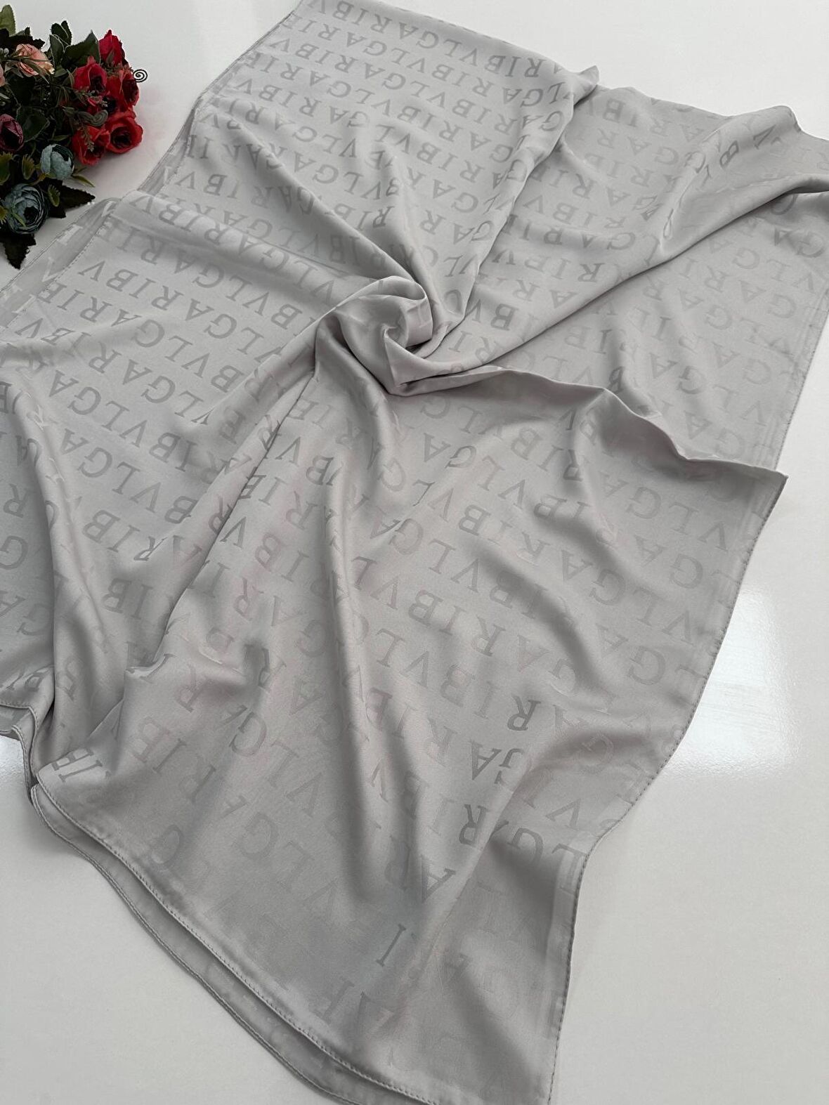 Locella Jakar Şal B Desen Gri JSL0906