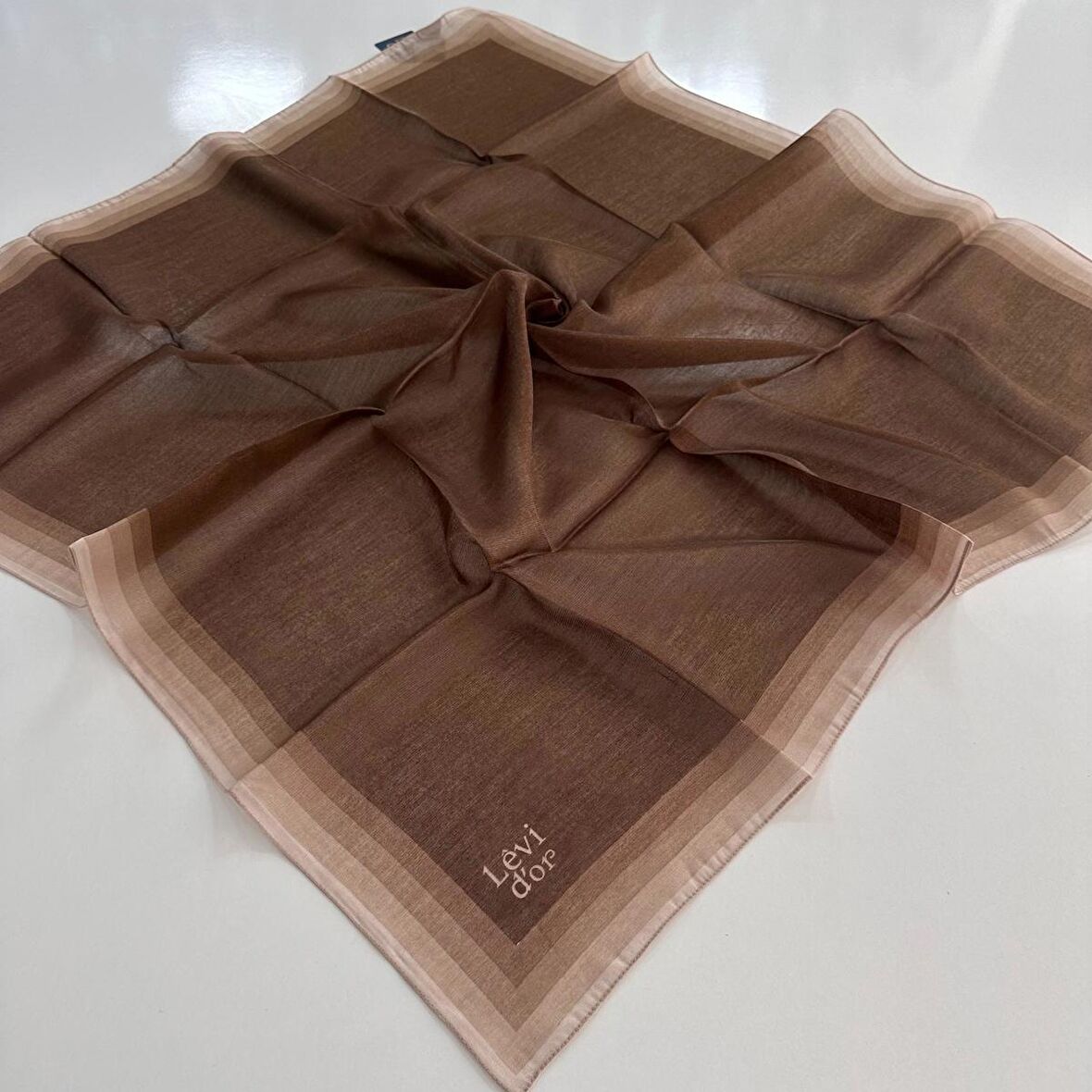 Levi'dor Kehribar Eşarp Kahverengi LTR0206