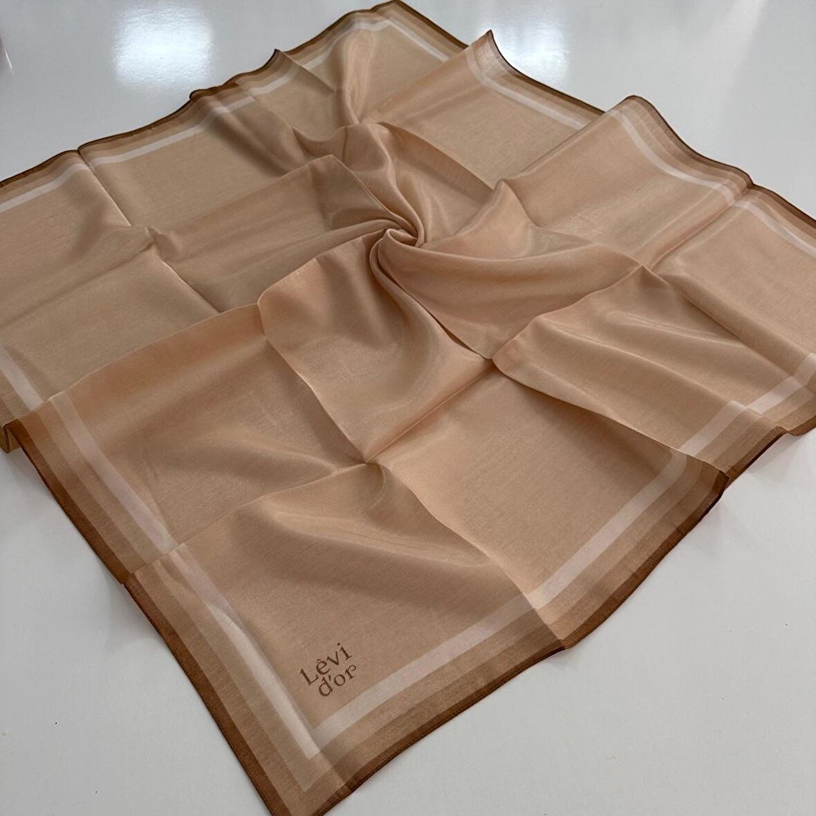 Levi'dor Kehribar Eşarp Kapiçino LTR0222