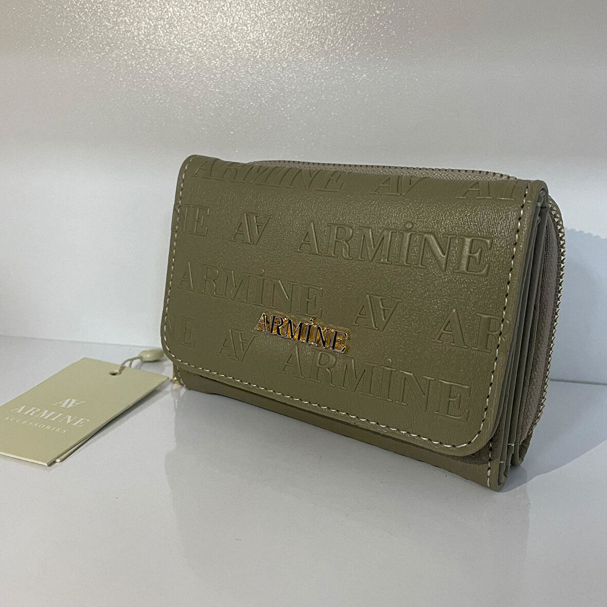 Armine Kadın Cüzdan Haki Lazer ARC1104