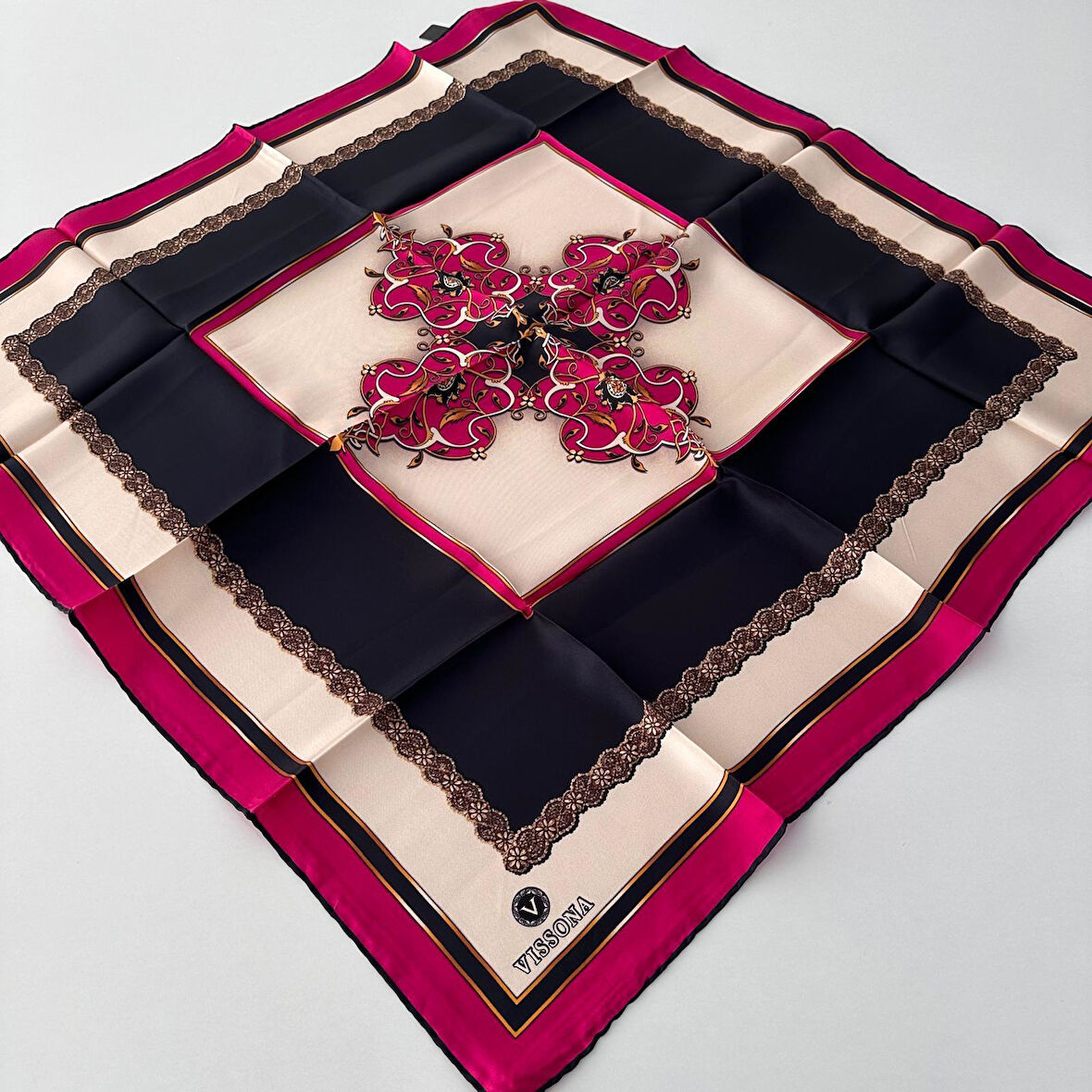 Vissona Twill İpek Eşarp IPK4509