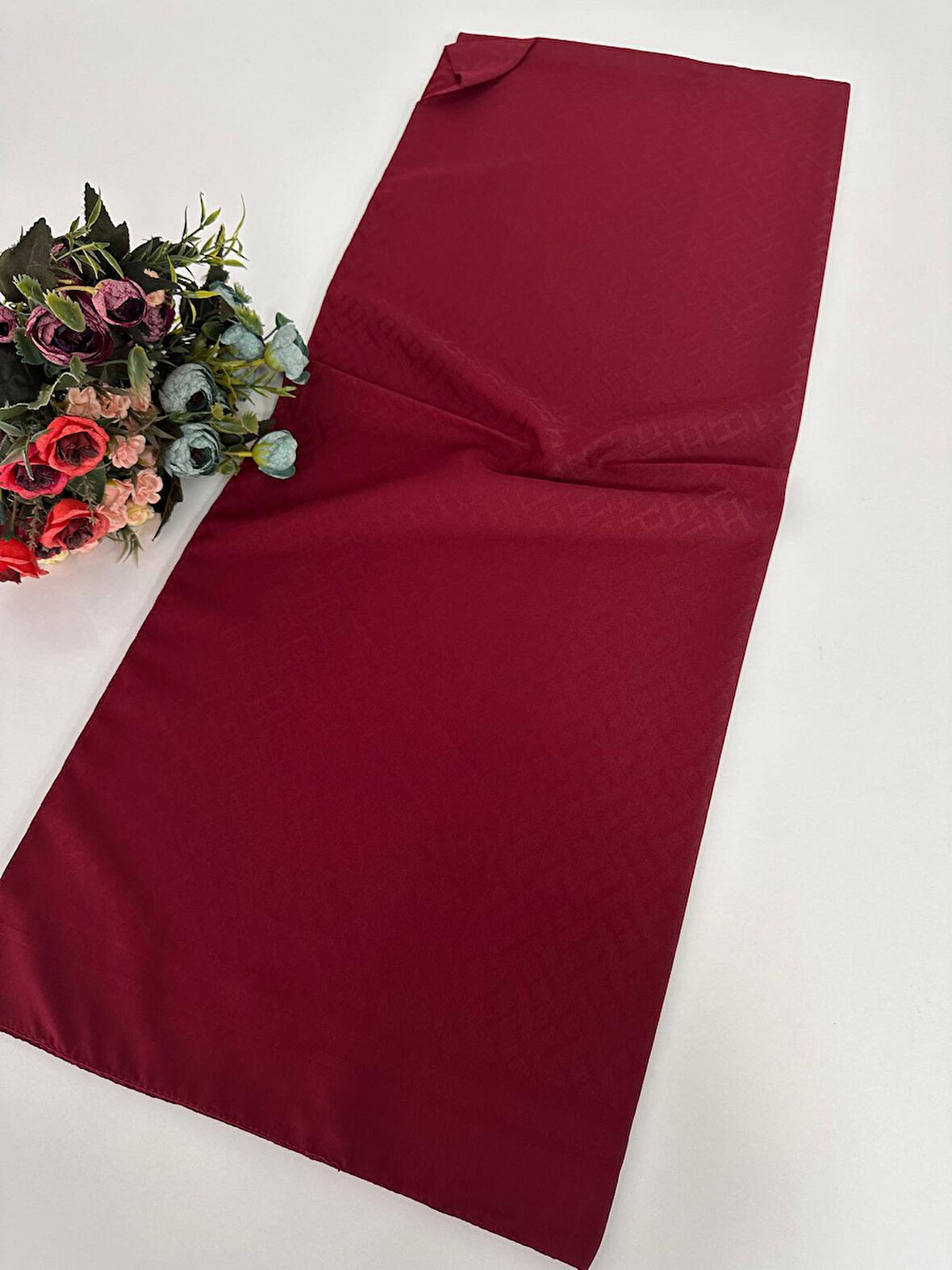 H Desen Jakar Şal Bordo JSL1806