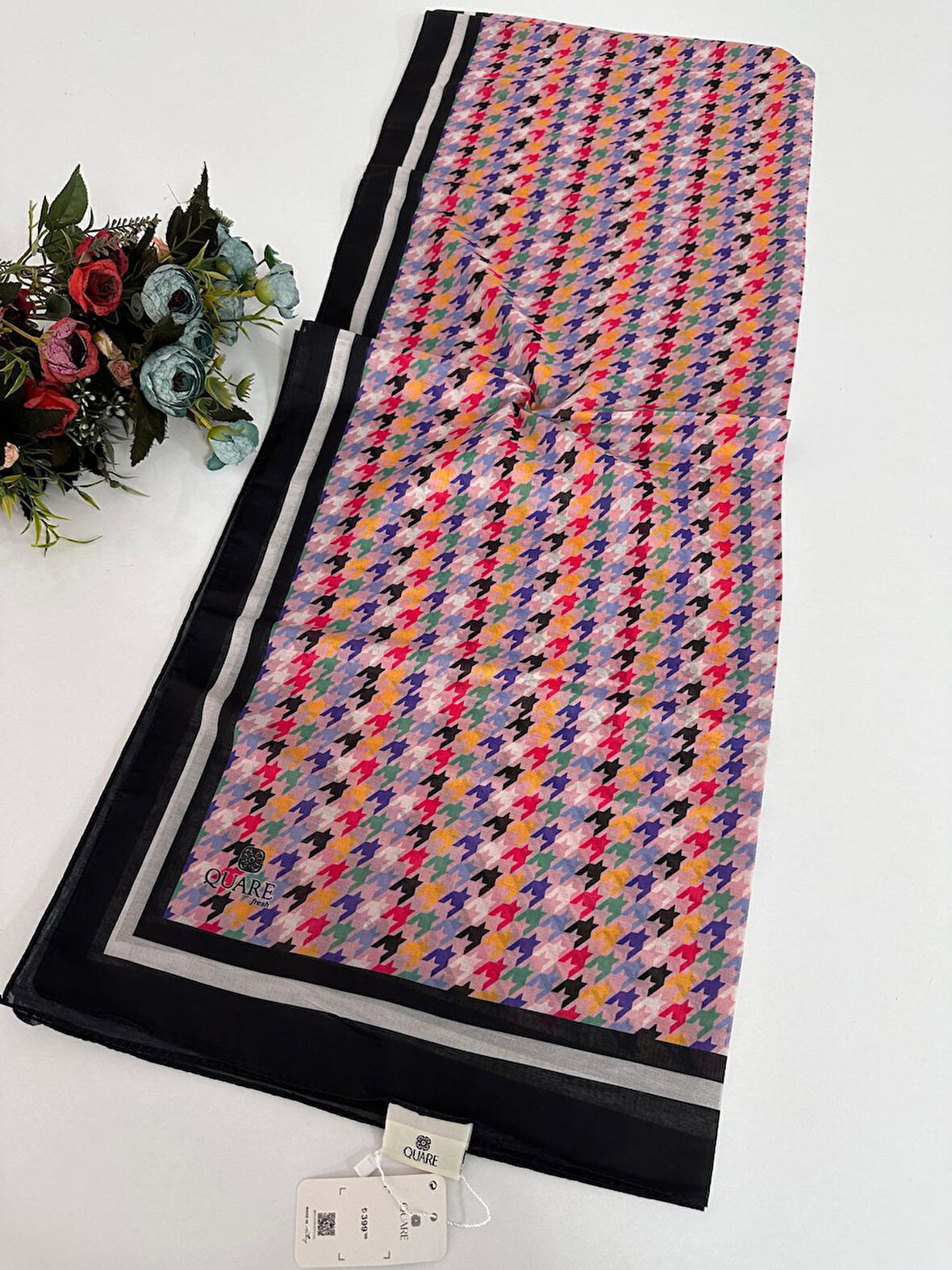 Quare Soft Pamuklu Desenli Şal LDSQ1001