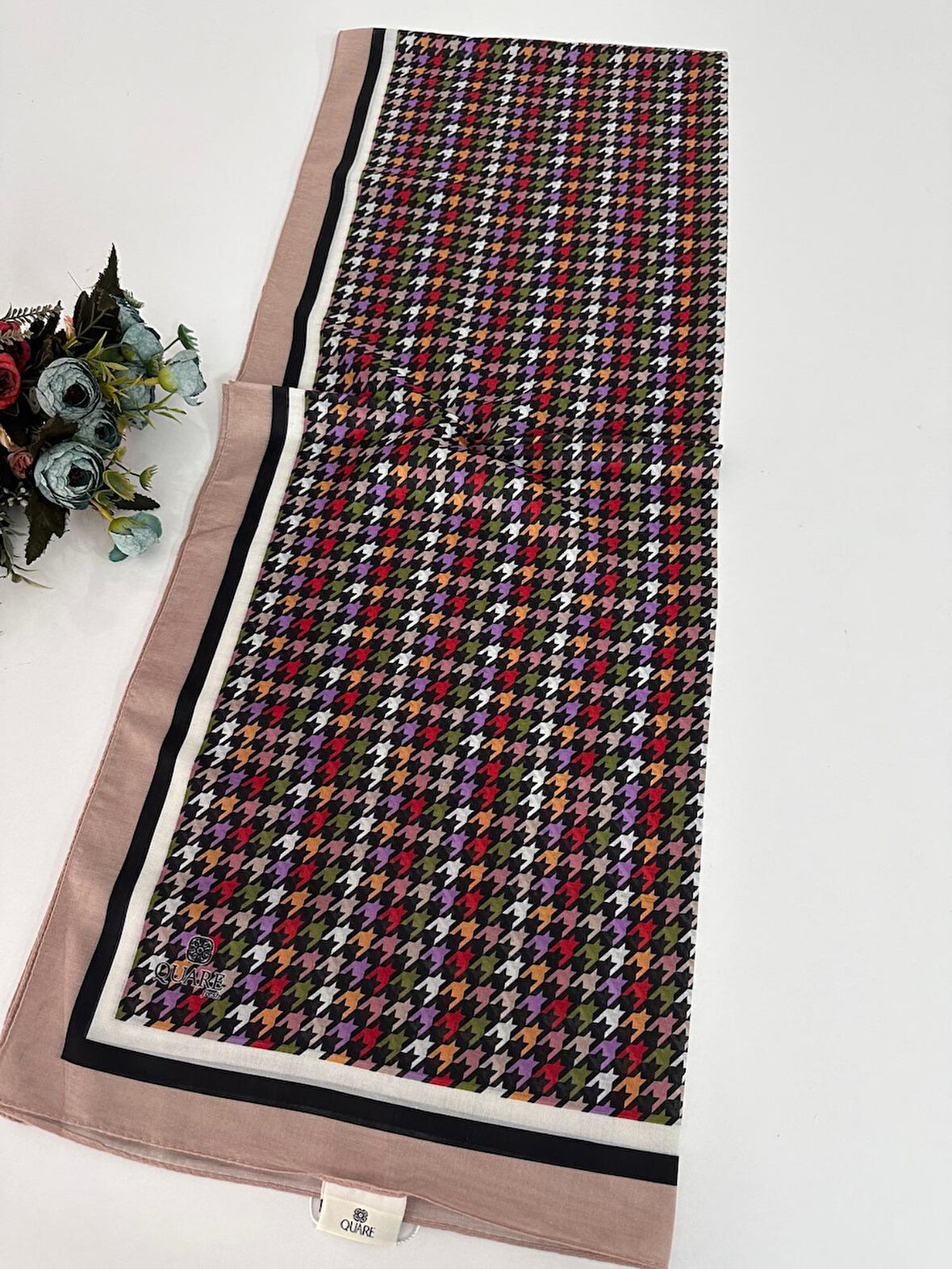 Quare Soft Pamuklu Desenli Şal LDSQ1002