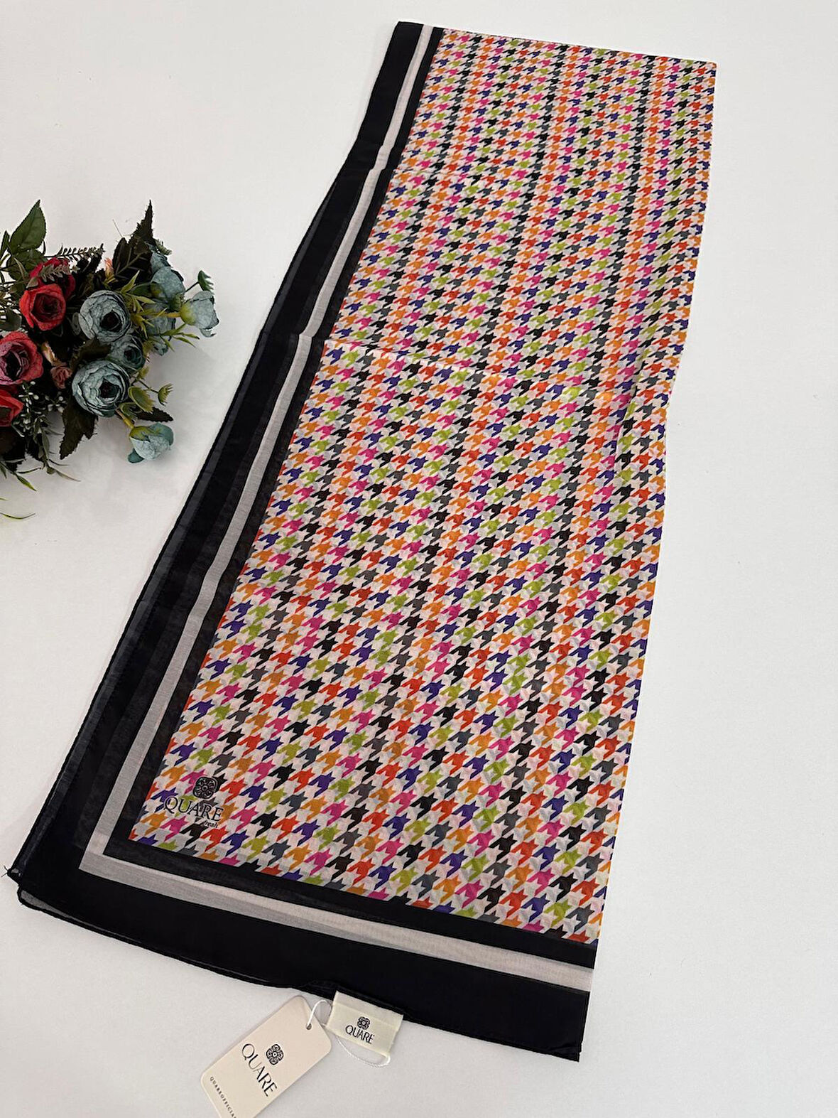 Quare Soft Pamuklu Desenli Şal LDSQ1009